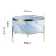 gold edge blue golden frame