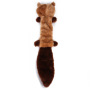 Manufacturer wholesale no stuffing squeaky fox squirrel raccoon bear dog plush toys