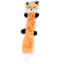 Manufacturer wholesale no stuffing squeaky fox squirrel raccoon bear dog plush toys