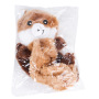 Manufacturer wholesale no stuffing squeaky fox squirrel raccoon bear dog plush toys