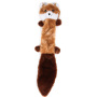 Manufacturer wholesale no stuffing squeaky fox squirrel raccoon bear dog plush toys