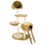 Manufacturer wholesale OEM cat tree house with rattan weaving