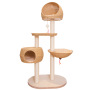 Manufacturer wholesale OEM cat tree house with rattan weaving