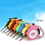 Manufacturer wholesale custom logo dog automatic retractable leash with light