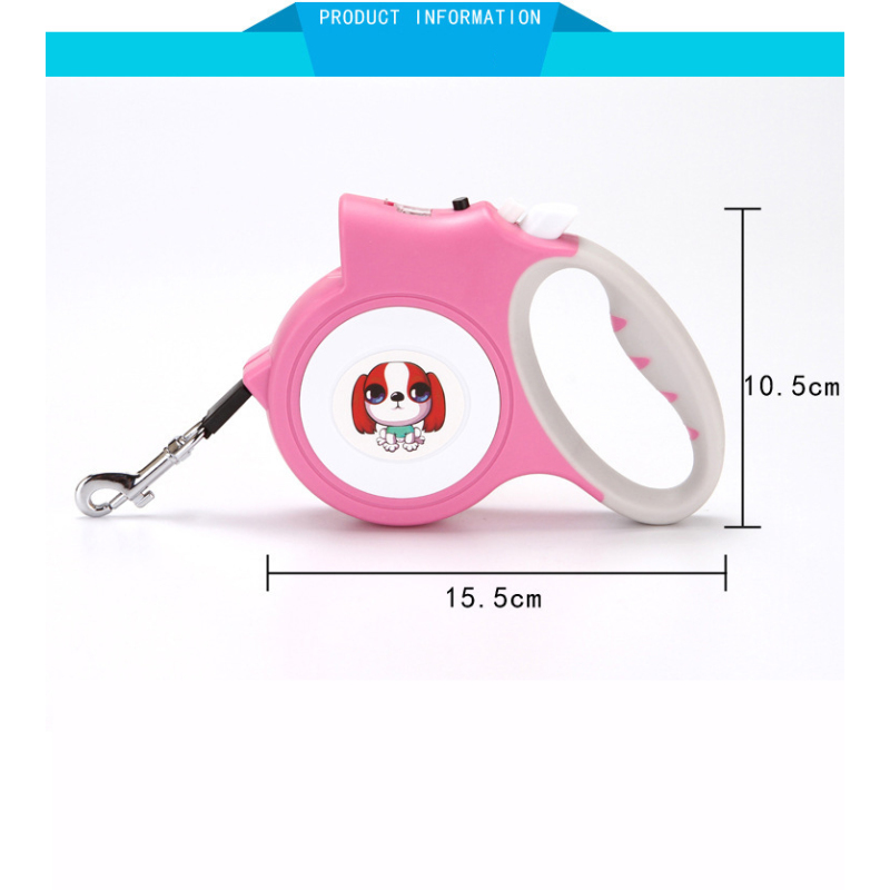 Manufacturer wholesale custom logo dog automatic retractable leash with light