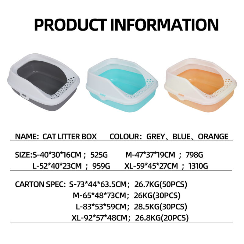Wholesale Plastic Detachable Cat Litter Tray