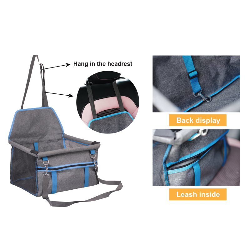 Manufacturer wholesale foldable grey front dog car seat