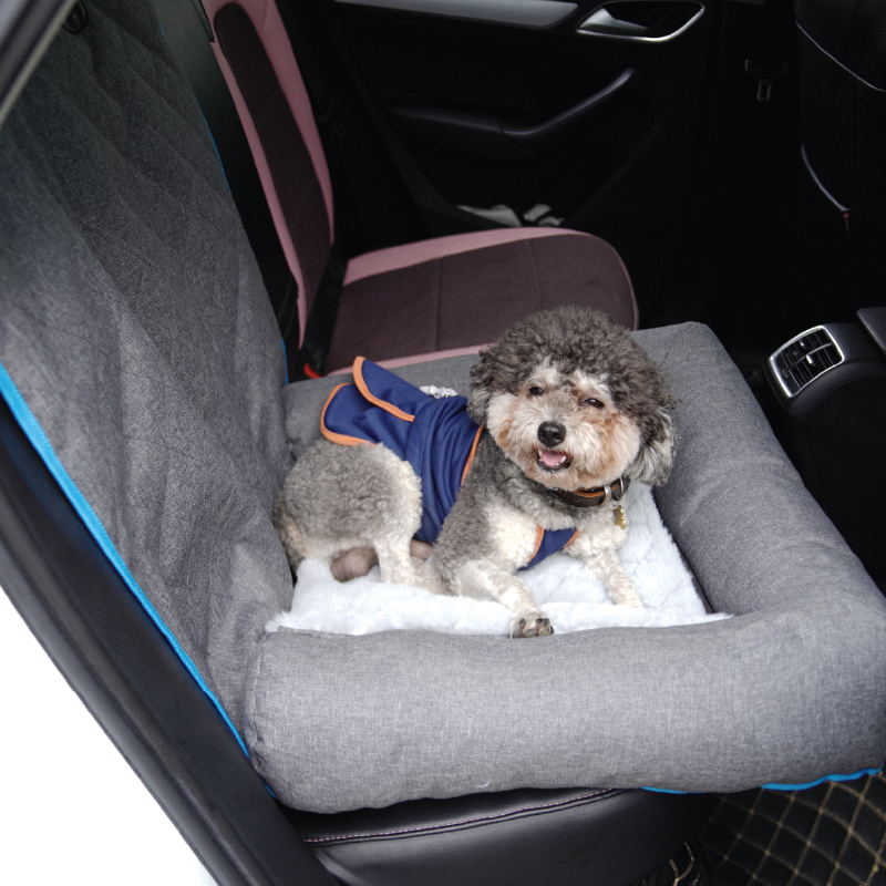 Manufacturer wholesale foldable grey front dog car seat