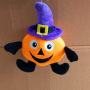 Manufacturer wholesale cute plush squeaky dog pumpkin halloween toy