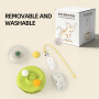 Wholesale Detachable Feather Interactive Cat Toy with Light
