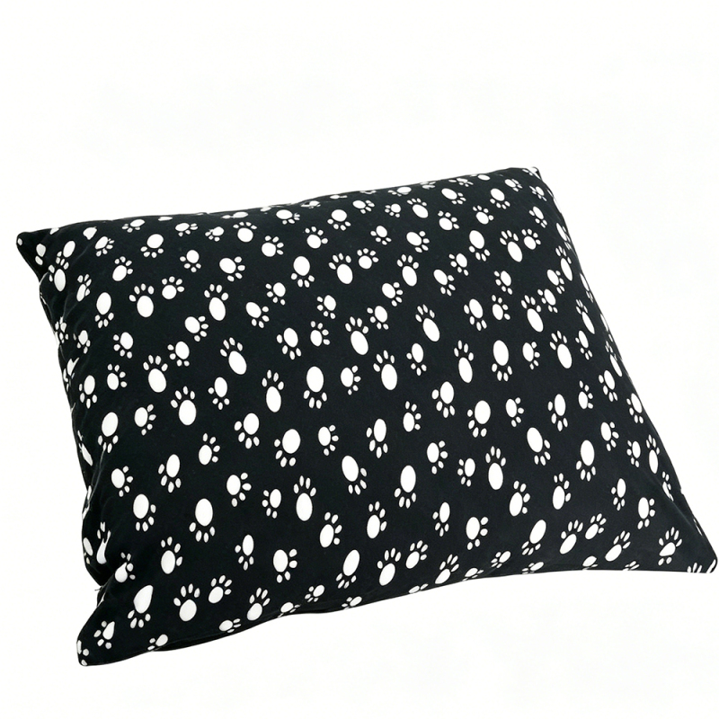 Wholesale Custom Logo Black Non Woven Bottom Large Pet Product Bed Cat Dog Cushion