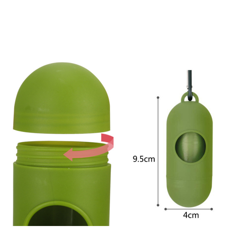 Manufacturer wholesale PE biodegradable box packed pet waste bags dog poop bag with dispenser