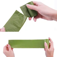 Manufacturer wholesale PE biodegradable box packed pet waste bags dog poop bag with dispenser