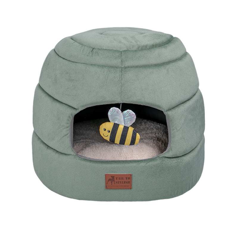 Manufacturer Wholesale Custom Logo Sponge Warm Nest Cat Beds for Indoor Cats