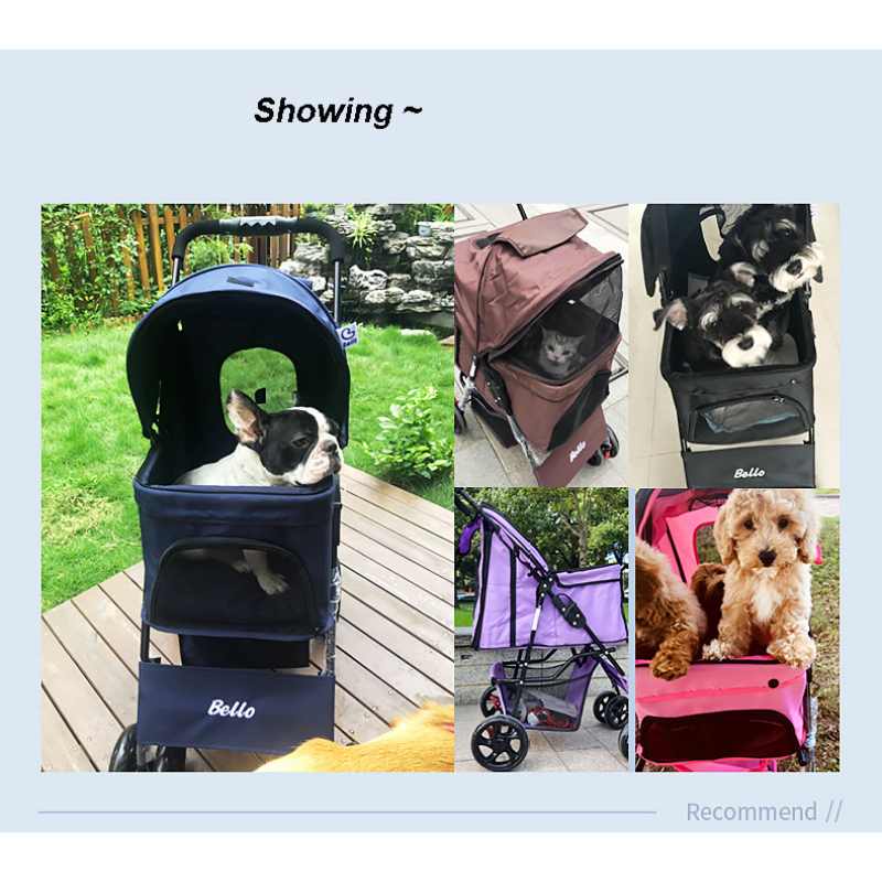 Manufacturer wholesale foldable breathable travel portable dog stroller