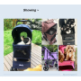 Manufacturer wholesale foldable breathable travel portable dog stroller