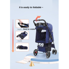 Manufacturer wholesale foldable breathable travel portable dog stroller