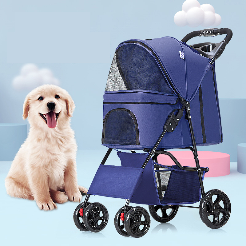 Manufacturer wholesale foldable breathable travel portable dog stroller