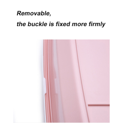 Manufacturer wholesale plastic pink blue cat litter box with shovel