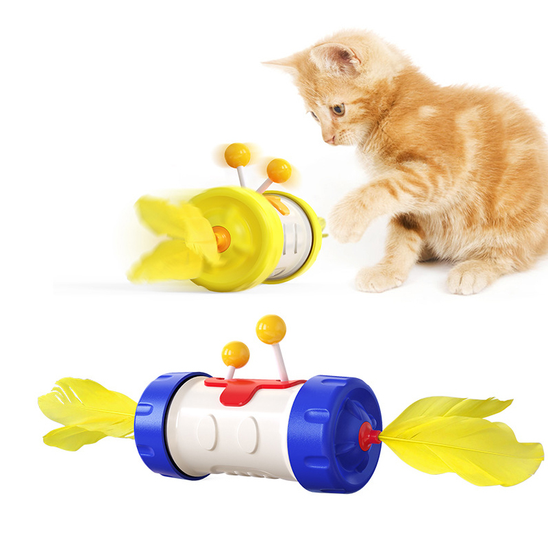 Manufacturer wholesale blue green yellow pink smart cat wheel toys