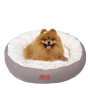 Wholesale Manufacturer Custom Logo Anti-slip Bottom Plush Round Pet Bed Accessories