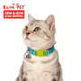 Wholesale OEM Adjustable Blue Green Red Cat Collar Custom