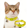 Wholesale OEM Adjustable Blue Green Red Cat Collar Custom