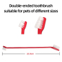 Wholesale Plastic Pet Cat Dog Toothbrush Double-ended