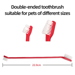 Wholesale Plastic Pet Cat Dog Toothbrush Double-ended