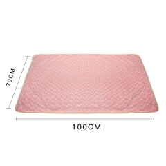 wholesale thick soft luxury fleece plush cat pet dog blanket pink beige brown