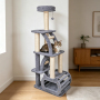 Manufacturer Wholesale High Quality Sisal Wood Stairs Tower Cat Tree House