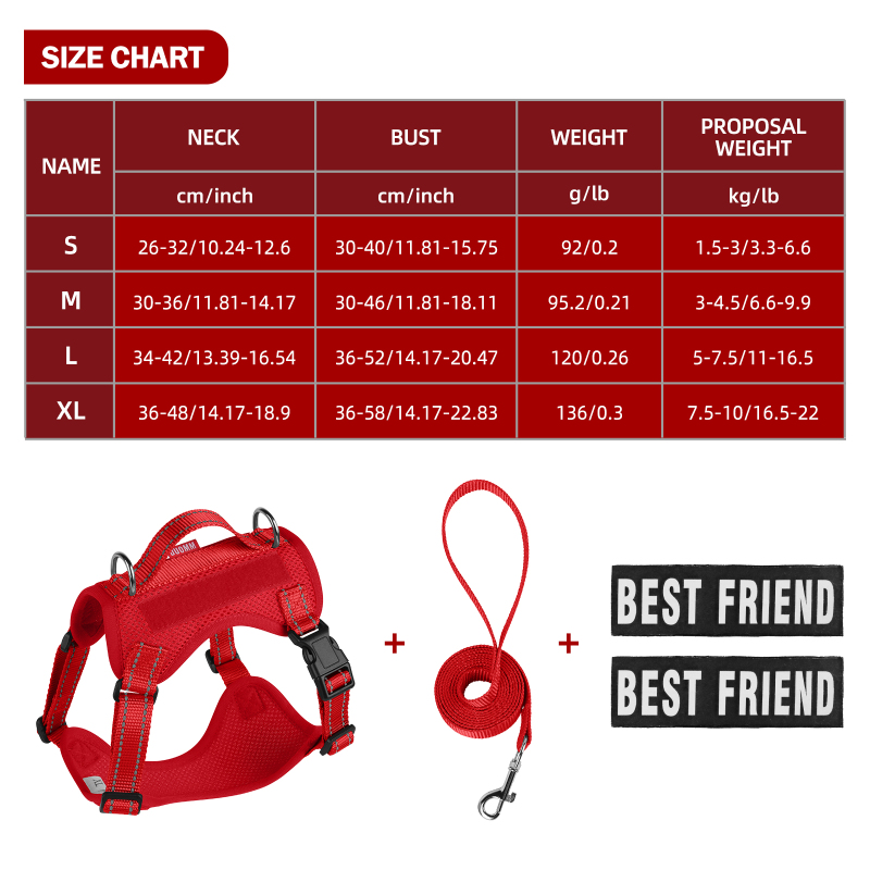 Wholesale Pet Supplier Breathable Dog Leash Harness