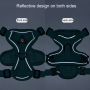 Manufacturer wholesale multi-colors breathable reflective dog harness with leash set