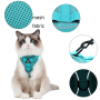 Manufacturer wholesale multi-colors breathable reflective dog harness with leash set