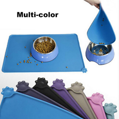 Manufacturer wholesale custom logo silicone waterproof pet dog feeding mat