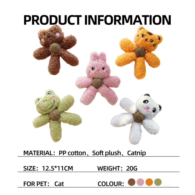 Wholesale Cute Cat Plush Toy with Catnip Ball