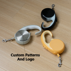 Manufacturer wholesale plastic stainless steel retractable dog leash