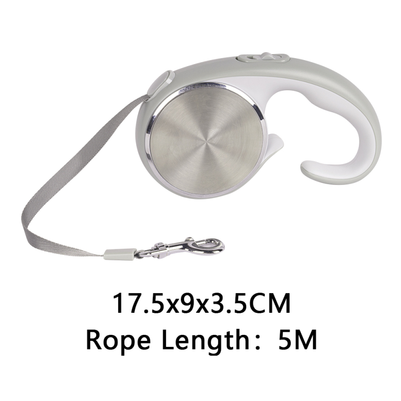 Manufacturer wholesale plastic stainless steel retractable dog leash