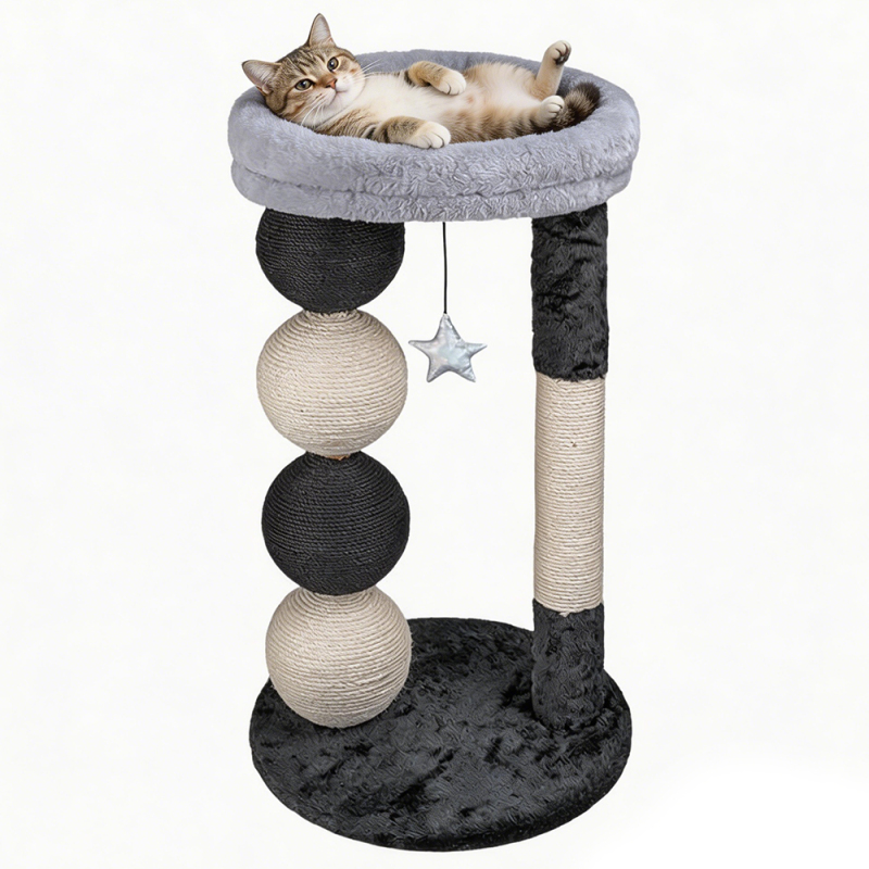 Manufacturer Wholesale Aesthetic Modern Sisal Wood Cat Scratching Post Scratcher