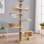 Wholesale Pet Product Wooden Sisal Scratcher Cat Climbing Tree