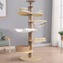 Wholesale Pet Product Wooden Sisal Scratcher Cat Climbing Tree