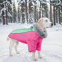 Manufacturer Wholesale Warm Waterproof Dog Coat with Rabbit Fur Collar