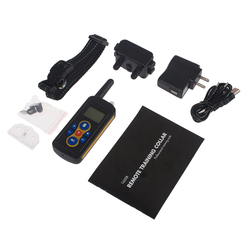 Wholesale manufacturer electric remote rechargeable adjustable vibration beep static shock pet dog training collar