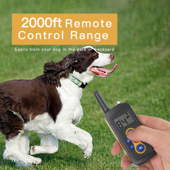 Wholesale manufacturer electric remote rechargeable adjustable vibration beep static shock pet dog training collar