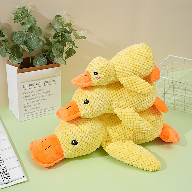 Wholesale Custom Logo Chew Duck Design Stuffed Dog Plush Toy
