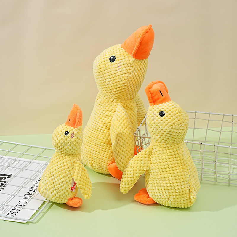 Wholesale Custom Logo Chew Duck Design Stuffed Dog Plush Toy