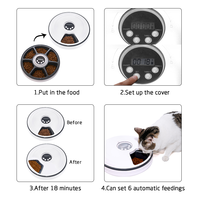 Manufacturer wholesale smart time control automatic pet food feeder