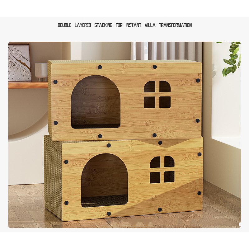 Wholesale Corrugated Paper Cat Scratcher Board House