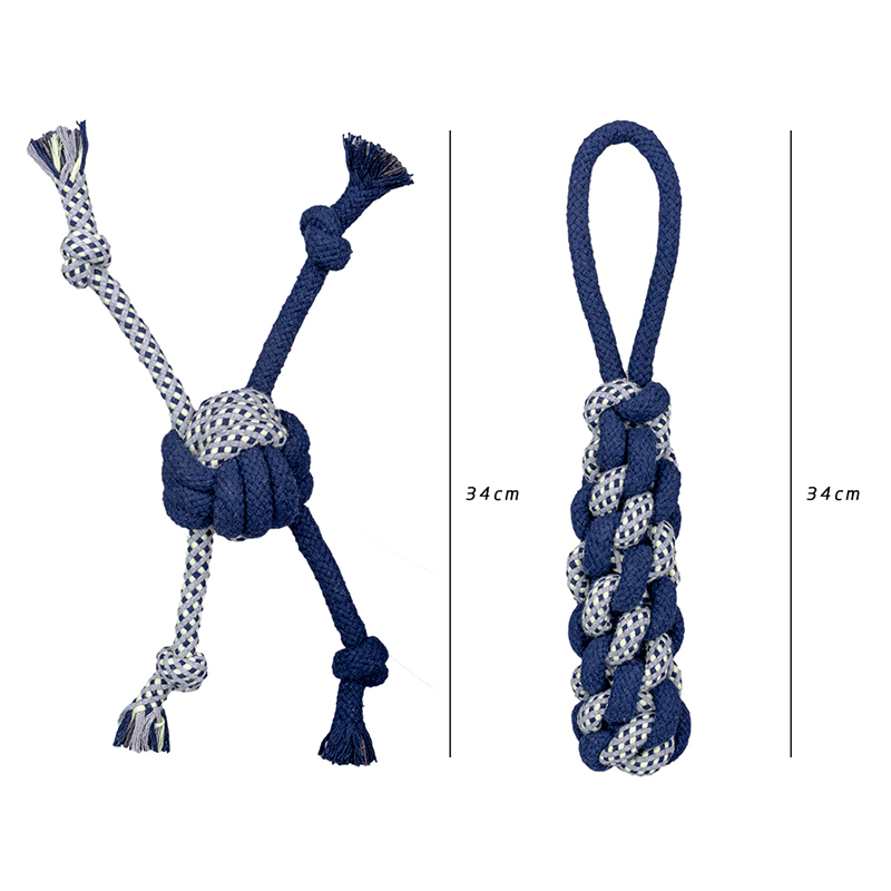 Manufacturer wholesale chew dog rope toys blue