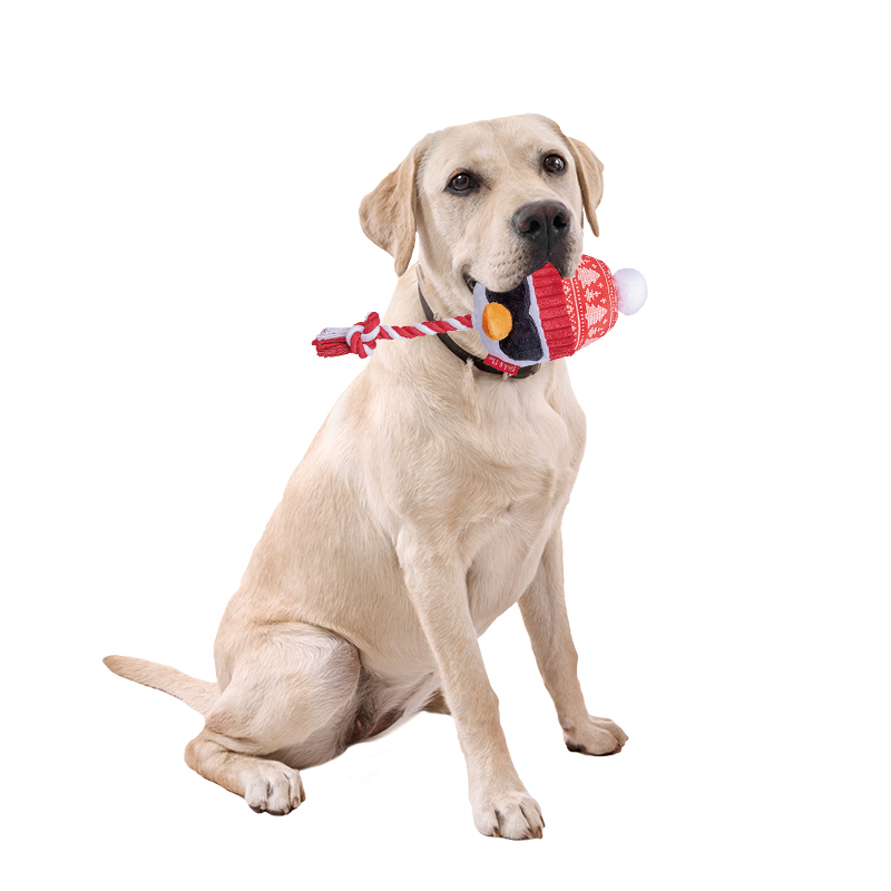 Manufacturer wholesale christmas elk dog plush rope toys
